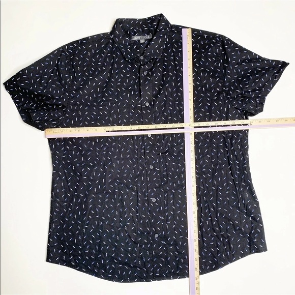 Slate & Stone Printed Short-Sleeve Shirt XXL Black - Picture 6 of 8